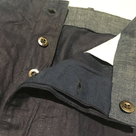 1950's Belgie Unknown Indigo Linen Trousers