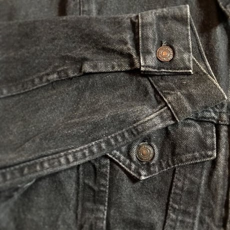 1990's Levi's 70706 Black Denim Jacket