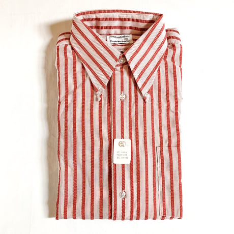 1970's Manhattan Seersucker S/S Shirt Deadstock