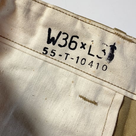 1950's US.ARMY M-45 Chino Trousers Deadstock