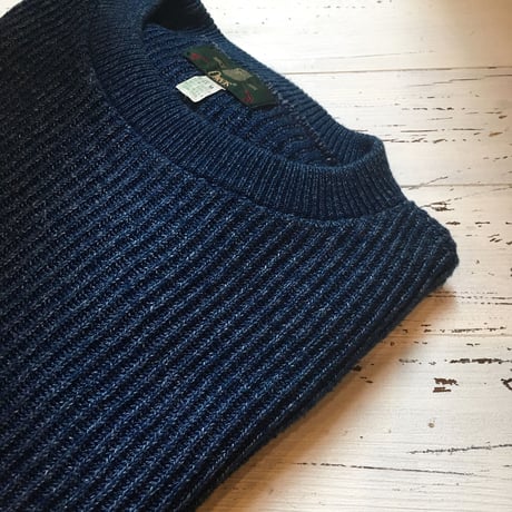 1980〜90's ORVIS Indigo Cotton Sweater