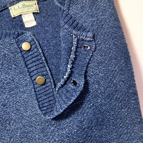 1980's L.L.Bean Indigo Cotton Sweater