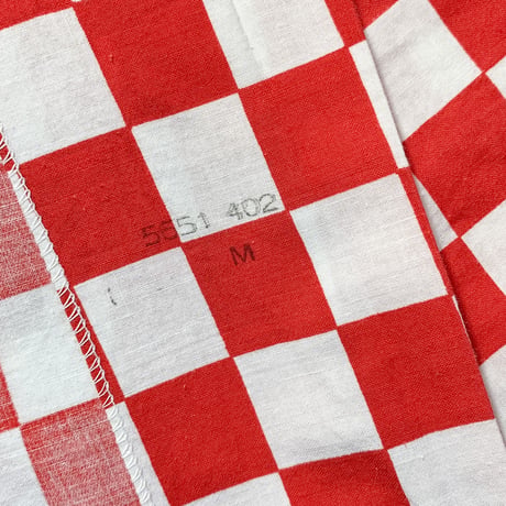 1950's〜 Unknown Checkered Flag Pattern S/S Shirt