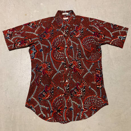 1960's Wm.F.Powers&Co. Batik S/S Shirt