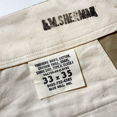 1960's US.ARMY Chino Trousers Deadstock