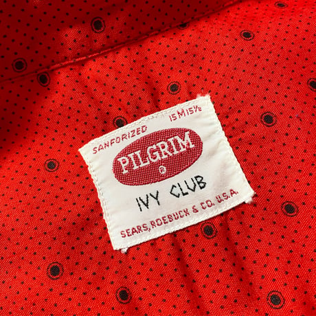 1960's PILGRIM Mulch Dots L/S Shirt