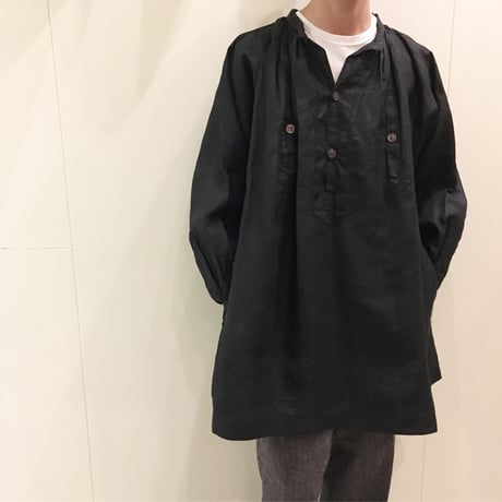 1930's French Indigo Linen Smock