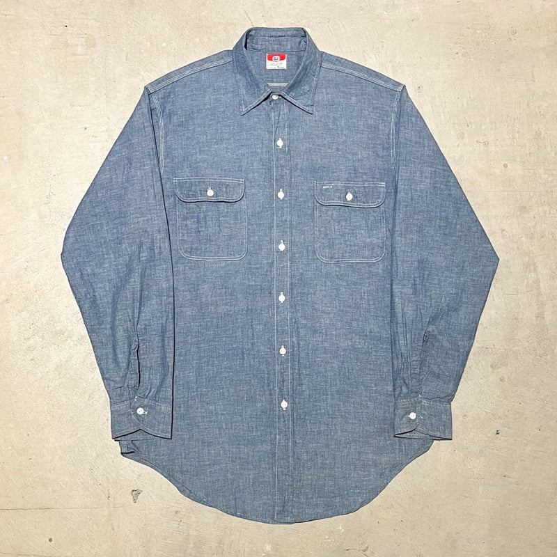 トップス VINTAGE BIG MAC CHAMBRAY L/S SHIRTS Vintage 60s Era Penneys Big Mac Chambray Shirt SZ L – The