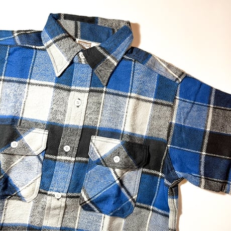 1960's MONTGOMERY WARD Heavy Flannel L/S Shirt Deadstock
