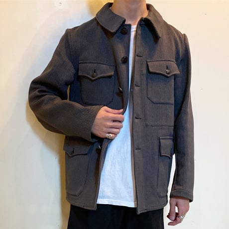 1950's French Unknown Pique Hunting Jacket
