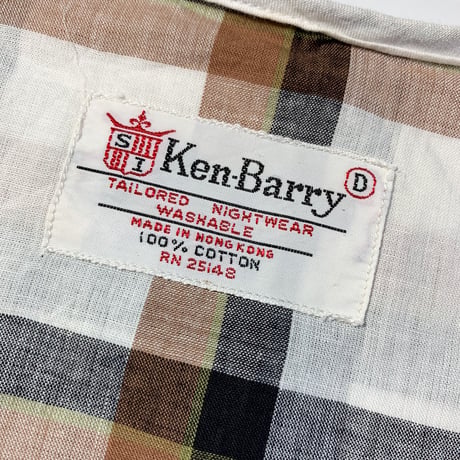 1960's Ken-Barry Pajama S/S Shirt