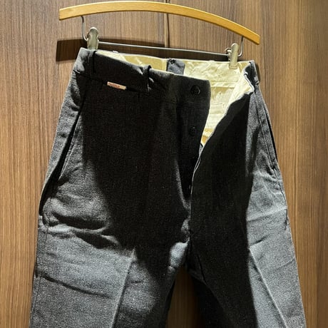 1940's ESSEX TROUSERS Black Covert Trousers Deadstock