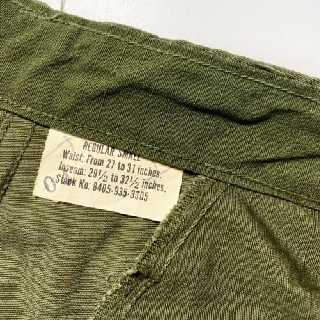 1960's US.ARMY Jungle Fatigue 4th Trousers