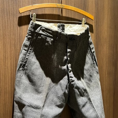 1940's Unknown Black Chambray Trousers
