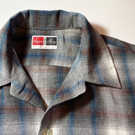 1960〜70's Super Macy Rayon L/S Shirt Deadstock
