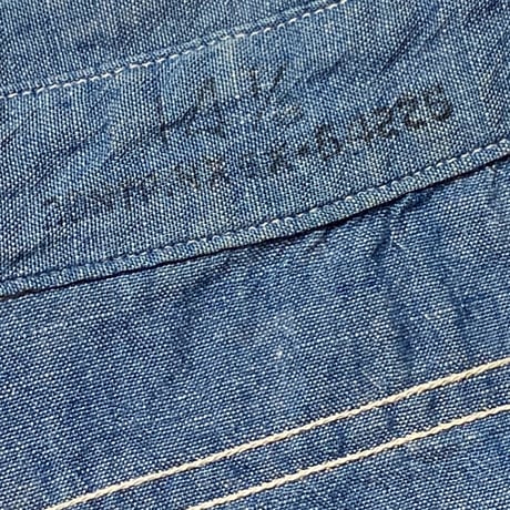 1940's US.NAVY Chambray L/S Shirt