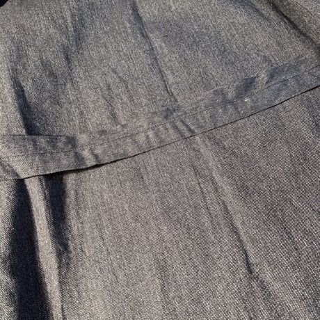 1950's French Unknown Black Chambray Atelier Coat