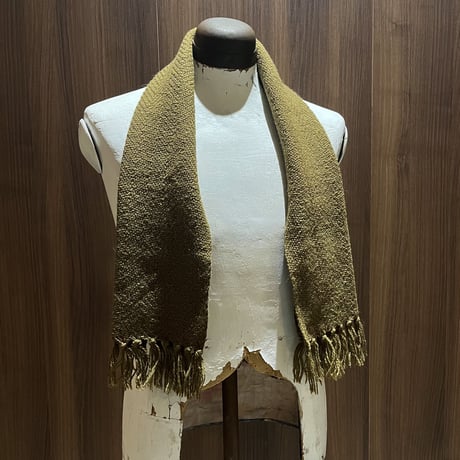 1960's Individually Loomed Wool Muffler