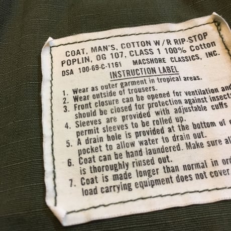 1960's US.ARMY Jungle Fatigue 4th Jacket