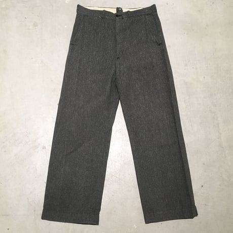 1940's Unknown Black Chambray Trousers
