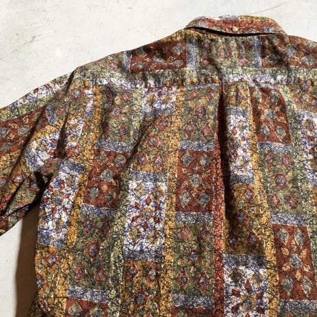 1960's Manhattan Batik Pullover S/S Shirt
