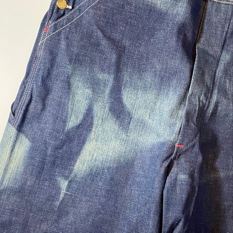 1950's SILVER STREAK Denim Overall Sun Fade Deadstock