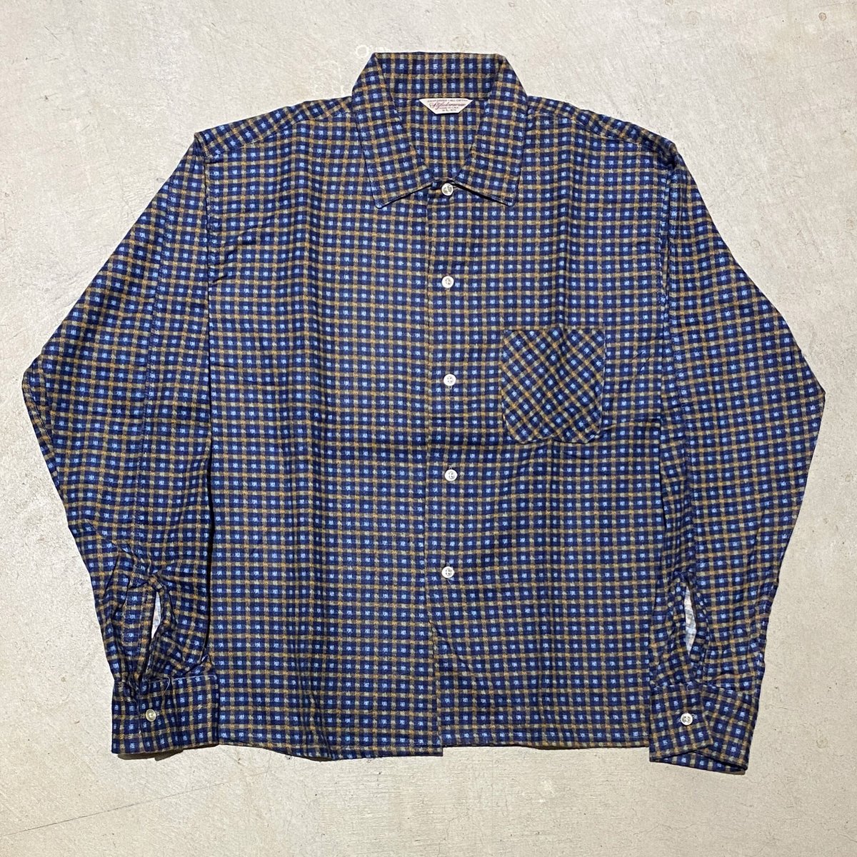 1960's Styled SPORTSHIRT Flannel L/S Shirt Deadstock