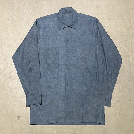 1960's US.NAVY Chambray L/S Shirt Deadstock