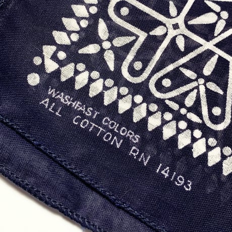 1960's WASHFAST COLORS Bandana Deadstock