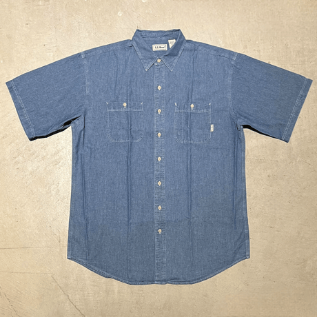1990's〜 L.L.Bean Chambray S/S Shirt Deadstock