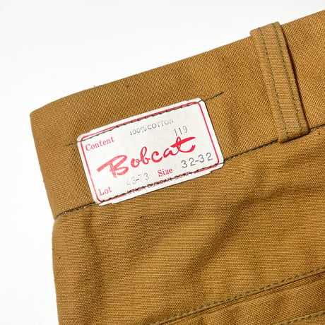 1960's BOBCAT Hunting Pants Deadstock