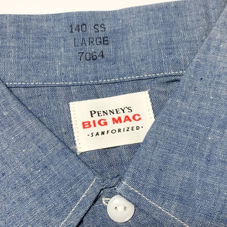1960's BIG MAC Chambray S/S Shirt Deadstock