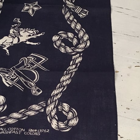 1960's WASHFAST COLORS Bandana Deadstock