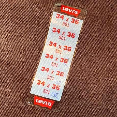 1990's Levi's 501 Brown Denim Pants Deadstock