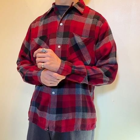 1960's CAMPUS Rayon L/S Shirt