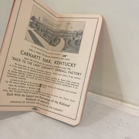 1930's Carhartt Time Book