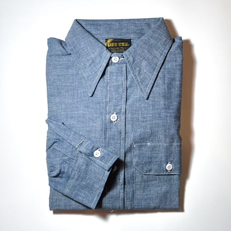 1970's DEE CEE Chambray L/S Shirt Deadstock