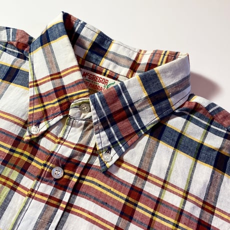 1960's McGREOR Indian Madras L/S Shirt