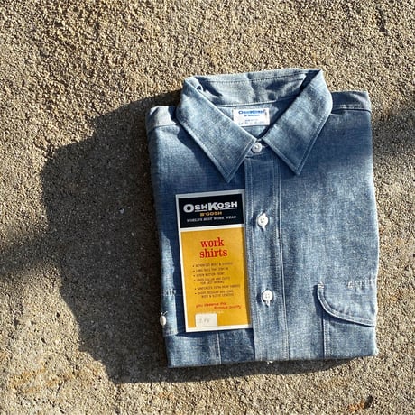 1960's OSHKOSH Chambray L/S Shirt Deadstock