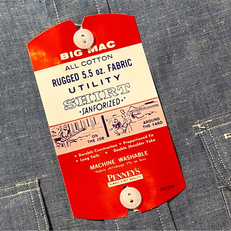 1950's〜 BIG MAC Chambray L/S Shirt Deadstock