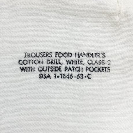 1960's US.ARMY Foodhandler Trousers Deadstock