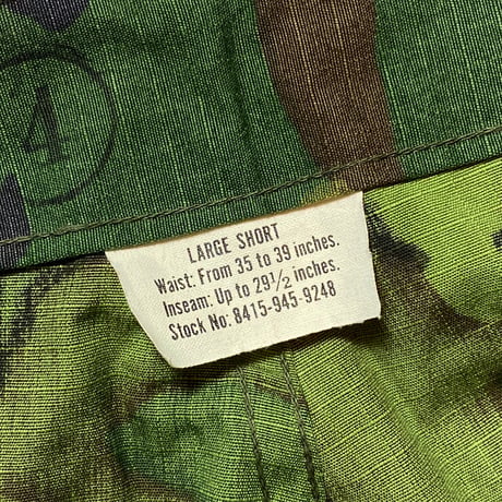 1960's US.ARMY ERDL Jungle Fatigue Trousers Deadstock