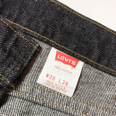1990's Levi's 505 Black Denim Pants Deadstock