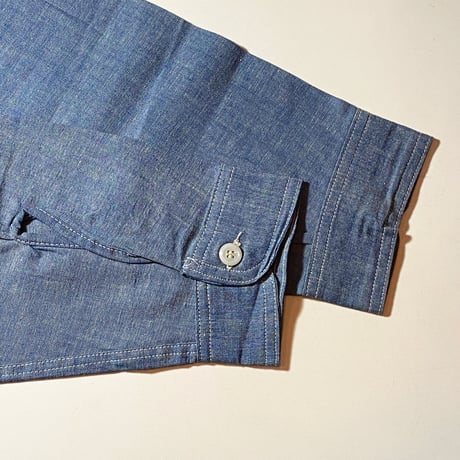 1950's〜 Unknown Chambray L/S Shirt Deadstock