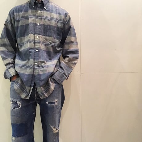 1960's McGREGOR Indian Madras L/S Shirt