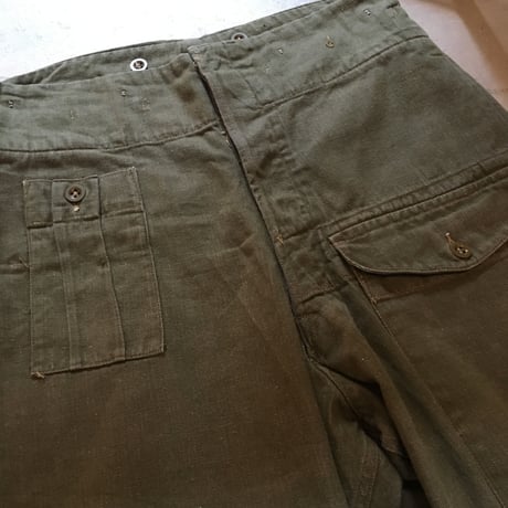1950's British Army Green Denim Trousers