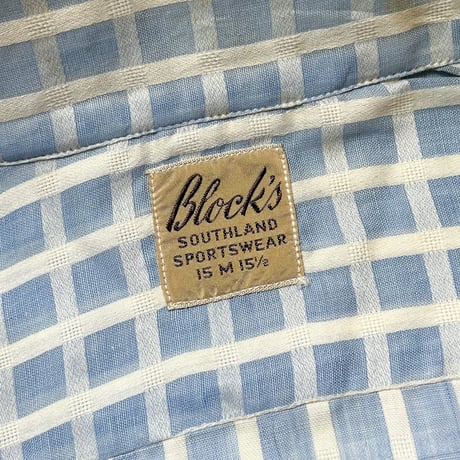 1950's Block's S/S Shirt Deadstock