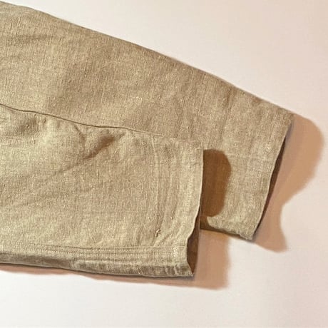 1940's French Unknown Herringbone Linen Jacket