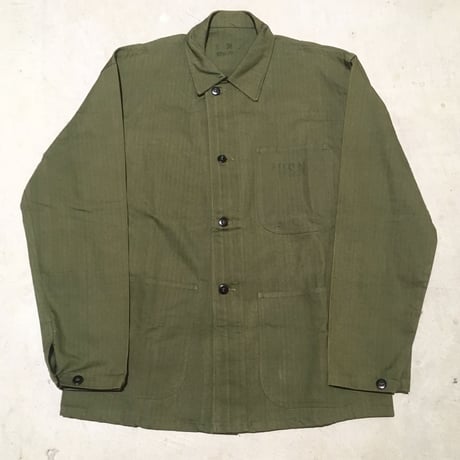 1940's〜 US.NAVY N-3 Herringbone Jacket Deadstock