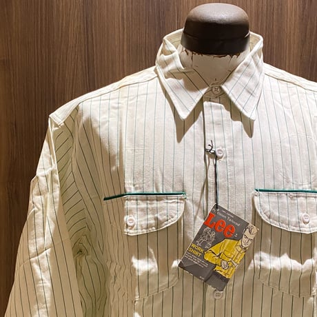 1960's Lee Coca-Cola Stripe L/S Shirt Deadstock